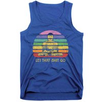 Let That Shitgiftgo Buddha Great Gift Funny Meditating Budda Budha Tank Top