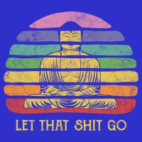 Let That Shitgiftgo Buddha Great Gift Funny Meditating Budda Budha Visor