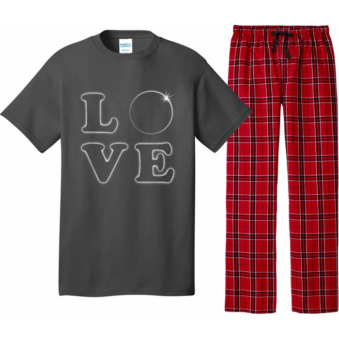 Love Total Solar Eclipse 04.08.2024 Totality Pajama Set