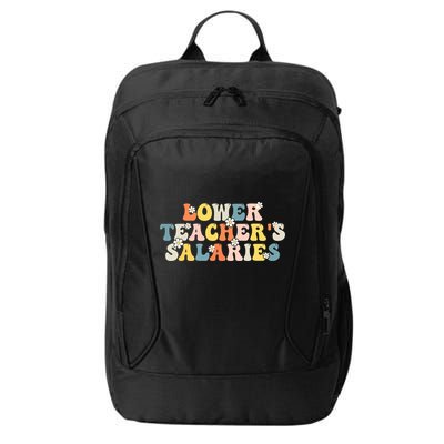 Lower Teacher's Salaries Retro Teacher City Backpack