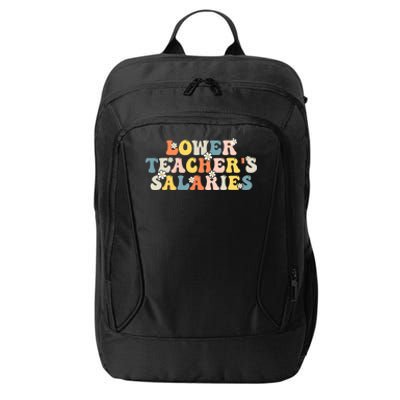 Lower Teacher's Salaries Retro Teacher City Backpack