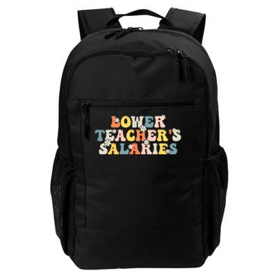 Lower Teacher's Salaries Retro Teacher Daily Commute Backpack