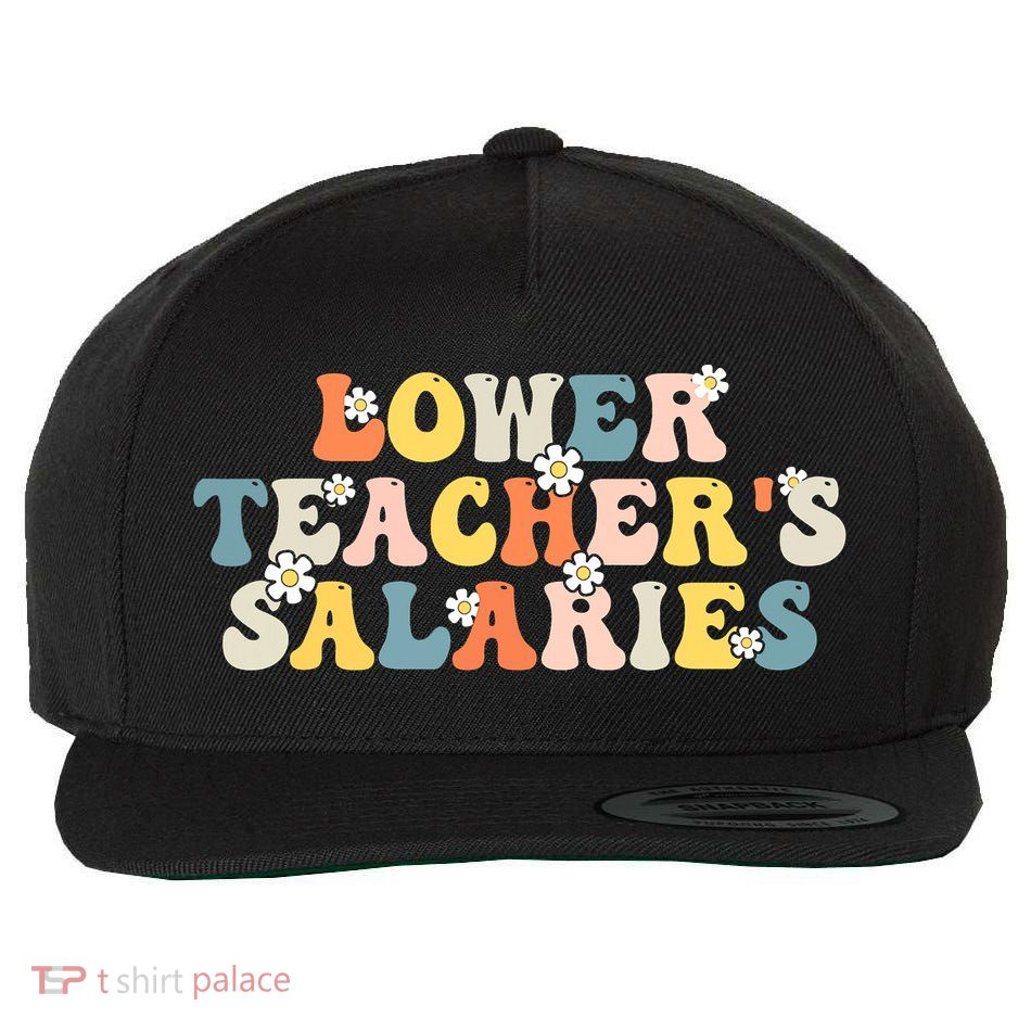 Lower Teacher's Salaries Retro Teacher Wool Snapback Cap