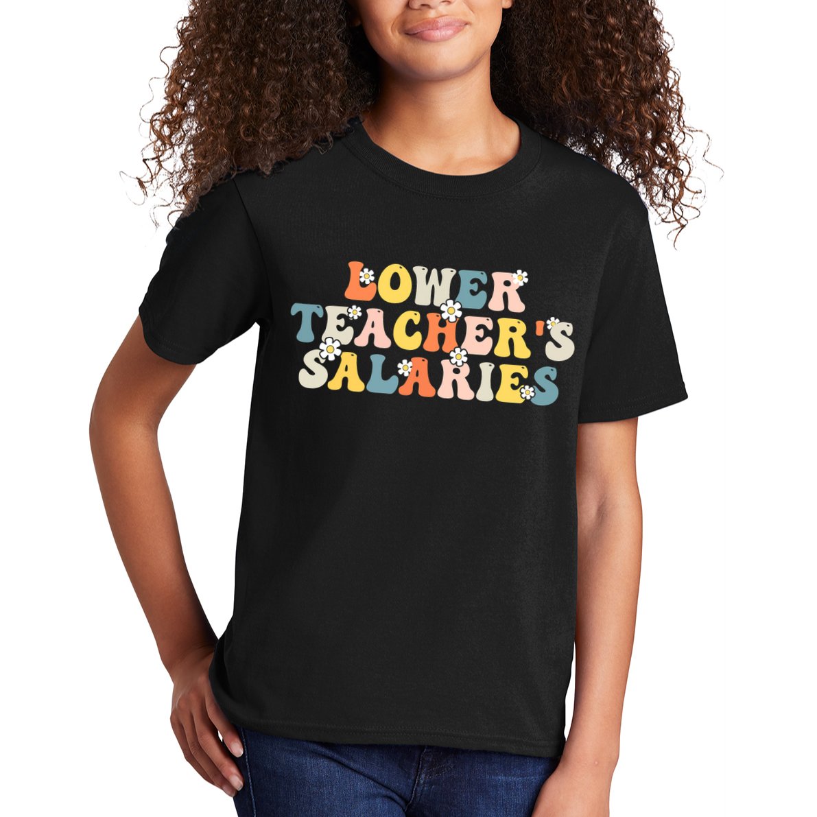 Lower Teacher's Salaries Retro Teacher Kids T-Shirt