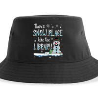 Librarian Theres Snow Place Like The Library Christmas Snow Sustainable Bucket Hat