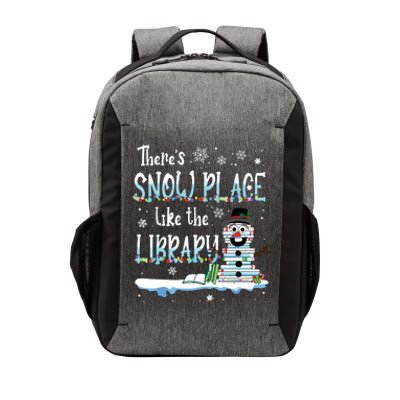 Librarian Theres Snow Place Like The Library Christmas Snow Vector Backpack