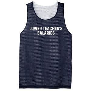 Lower Teacher Salaries Hoodie Mesh Reversible Basketball Jersey Tank