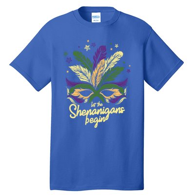 Let The Shenanigan Begin Masquerade Mardi Gras Meaningful Gift Tall T-Shirt