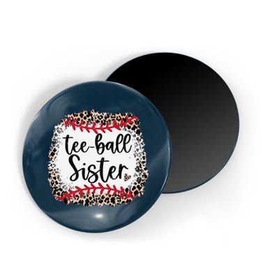 Leopard Teeball Sister Tball Mom MotherS Day Magnet