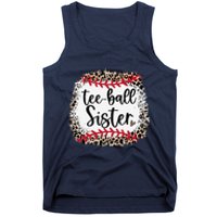 Leopard Teeball Sister Tball Mom MotherS Day Tank Top