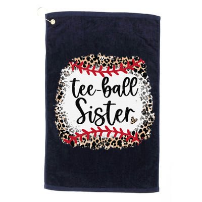 Leopard Teeball Sister Tball Mom MotherS Day Platinum Collection Golf Towel