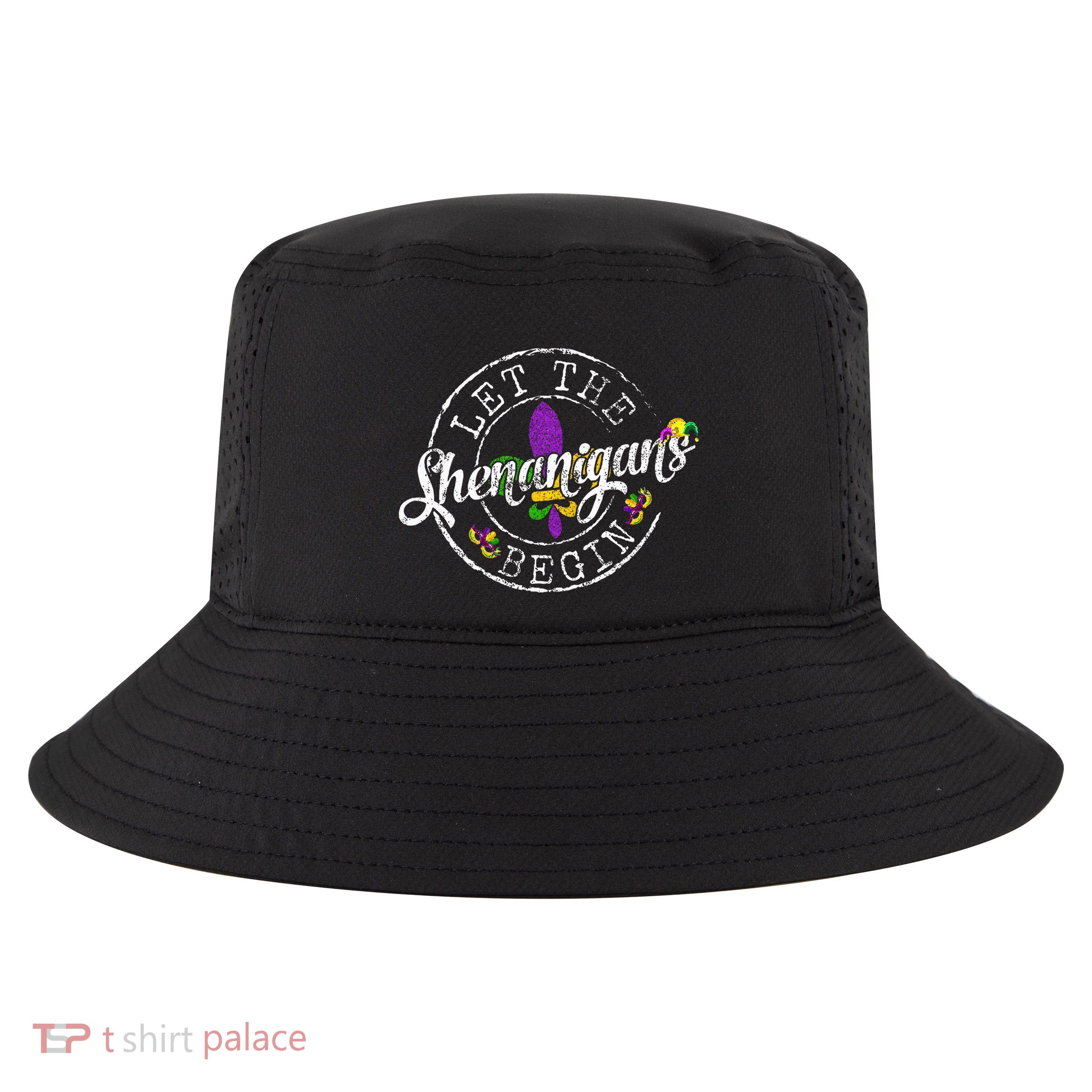 Let The Shenanigans Begin Mardi Gras Cool Comfort Performance Bucket Hat