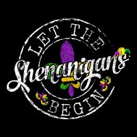 Let The Shenanigans Begin Mardi Gras 7-Panel Snapback Hat