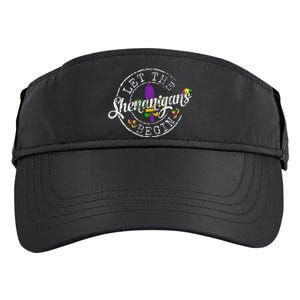 Let The Shenanigans Begin Mardi Gras Adult Drive Performance Visor