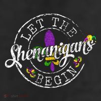 Let The Shenanigans Begin Mardi Gras 25L Jumbo Tote