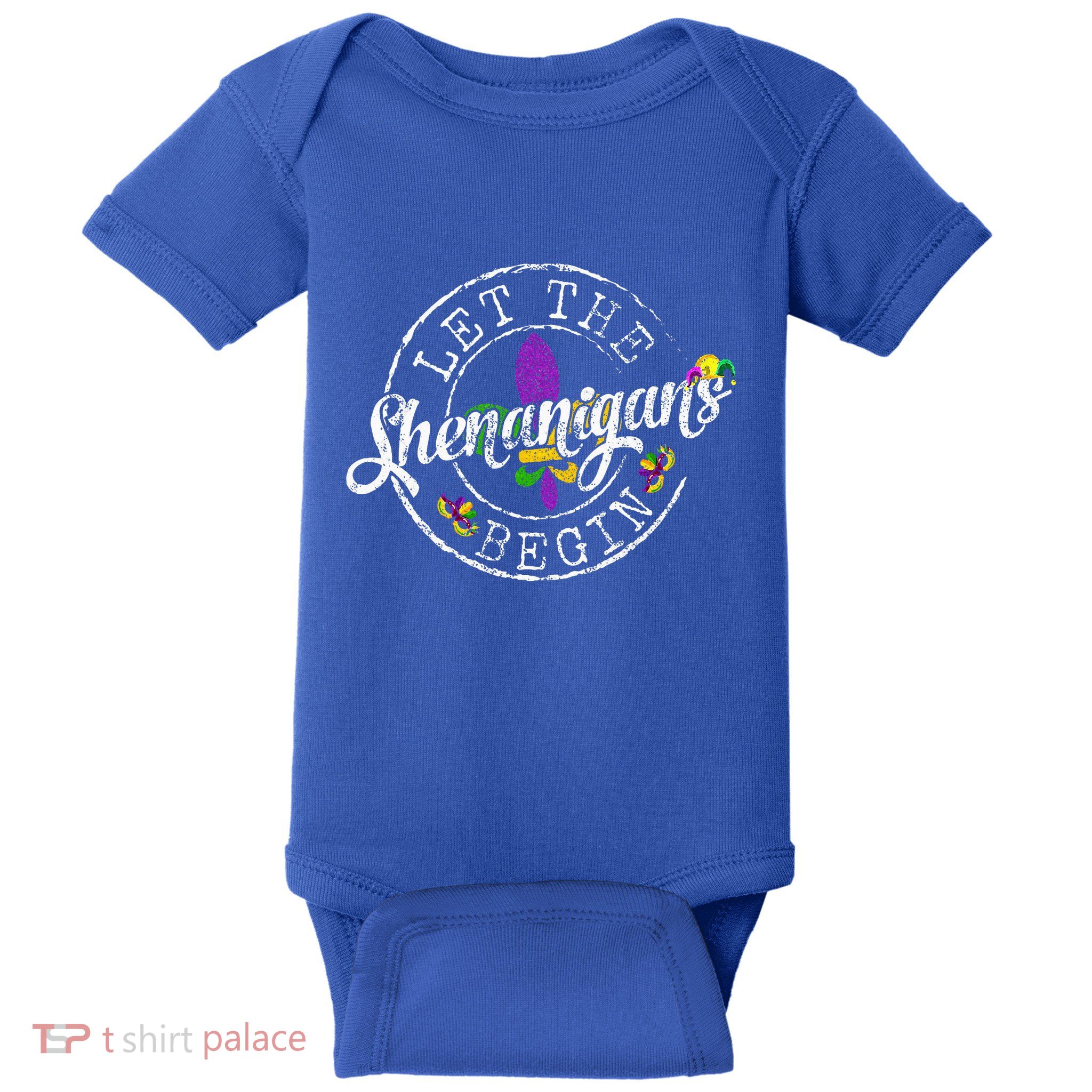 Let The Shenanigans Begin Mardi Gras Baby Bodysuit
