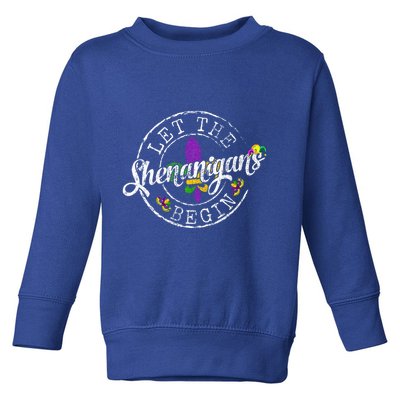 Let The Shenanigans Begin Mardi Gras Toddler Sweatshirt