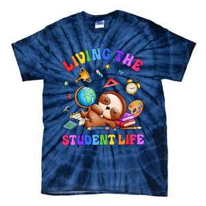 Living The Student Life Cute Sloth Tie-Dye T-Shirt