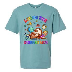 Living The Student Life Cute Sloth Sueded Cloud Jersey T-Shirt