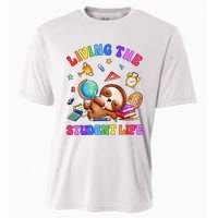 Living The Student Life Cute Sloth Cooling Performance Crew T-Shirt