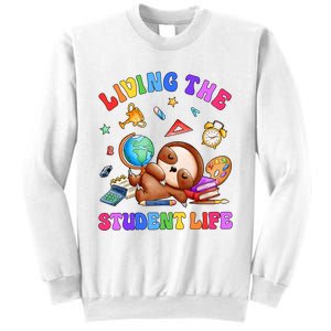 Living The Student Life Cute Sloth Sweatshirt