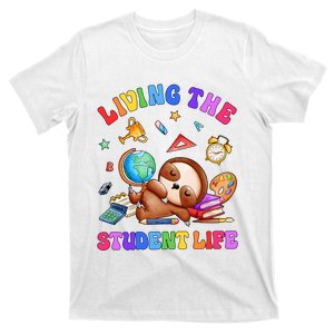 Living The Student Life Cute Sloth T-Shirt