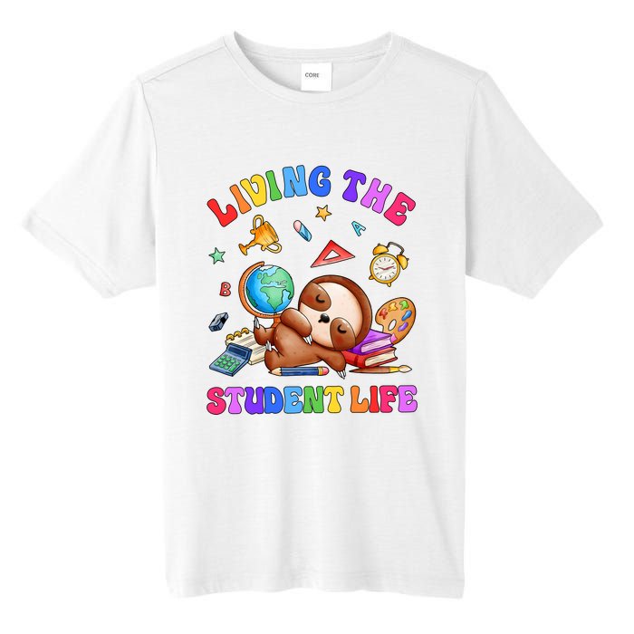 Living The Student Life Cute Sloth Tall Fusion ChromaSoft Performance T-Shirt