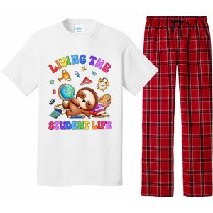 Living The Student Life Cute Sloth Pajama Set