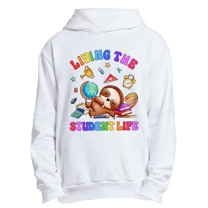 Living The Student Life Cute Sloth Urban Pullover Hoodie