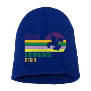 Let The Shenanigans Begin Funny Masquerade Mardi Gras Meaningful Gift Short Acrylic Beanie