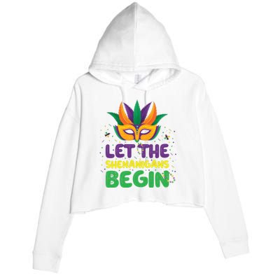 Let The Shenanigans Begin Crop Fleece Hoodie