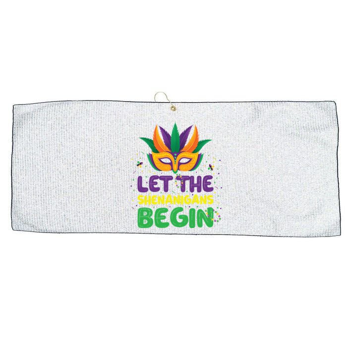 Let The Shenanigans Begin Large Microfiber Waffle Golf Towel