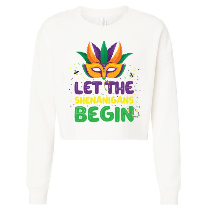 Let The Shenanigans Begin Cropped Pullover Crew