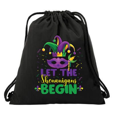 Let The Shenanigans Begin Drawstring Bag