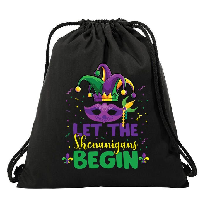 Let The Shenanigans Begin Drawstring Bag