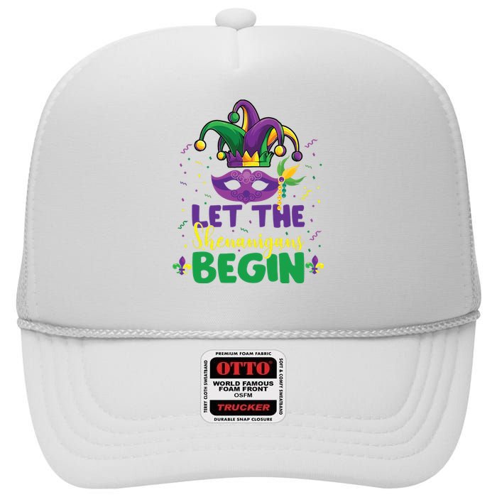 Let The Shenanigans Begin High Crown Mesh Back Trucker Hat