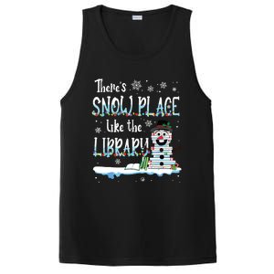 Librarian Theres Snow Place Like The Library Christmas Snow PosiCharge Competitor Tank