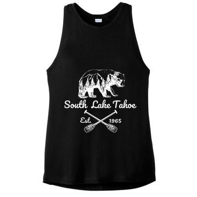Lake Tahoe South Ladies PosiCharge Tri-Blend Wicking Tank