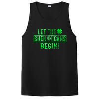 Let The Shenanigans Begin St Patricks Day Tie Dye Style PosiCharge Competitor Tank