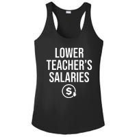 Lower Teacher Salaries Lower Teachers Salaries Ladies PosiCharge Competitor Racerback Tank