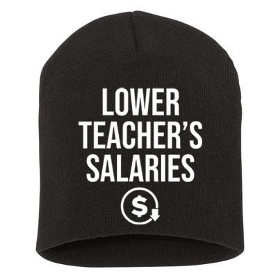 Lower Teacher Salaries Lower Teachers Salaries Short Acrylic Beanie