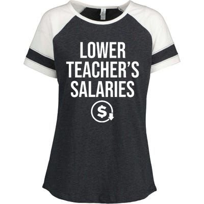 Lower Teacher Salaries Lower Teachers Salaries Enza Ladies Jersey Colorblock Tee