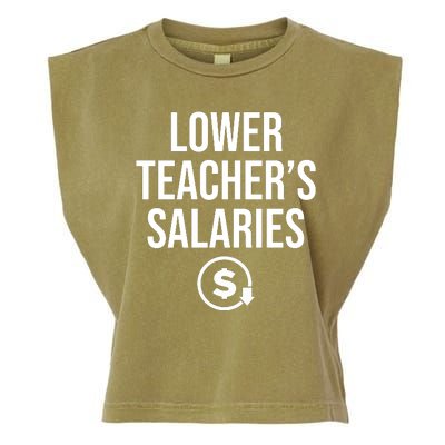 Lower Teacher Salaries Lower Teachers Salaries Garment-Dyed Women's Muscle Tee