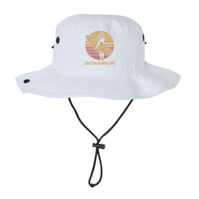 Let That Shit Go Surf Retro Sunset Cute Gift Legacy Cool Fit Booney Bucket Hat