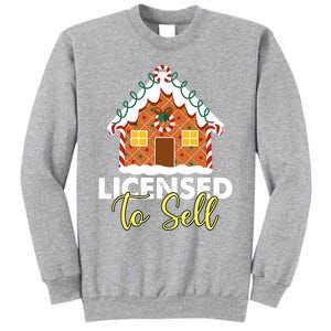 Licensed To Sell Realtor Christmas Funny Favorite Realtor Tall Sweatshirt