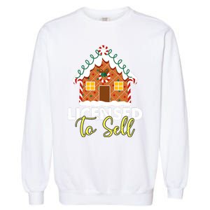 Licensed To Sell Realtor Christmas Funny Favorite Realtor Garment-Dyed Sweatshirt