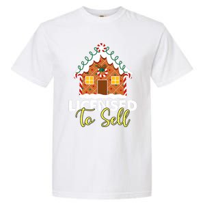 Licensed To Sell Realtor Christmas Funny Favorite Realtor Garment-Dyed Heavyweight T-Shirt