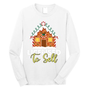 Licensed To Sell Realtor Christmas Funny Favorite Realtor Long Sleeve Shirt