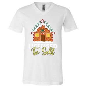 Licensed To Sell Realtor Christmas Funny Favorite Realtor V-Neck T-Shirt