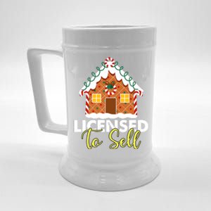 Licensed To Sell Realtor Christmas Funny Favorite Realtor Beer Stein